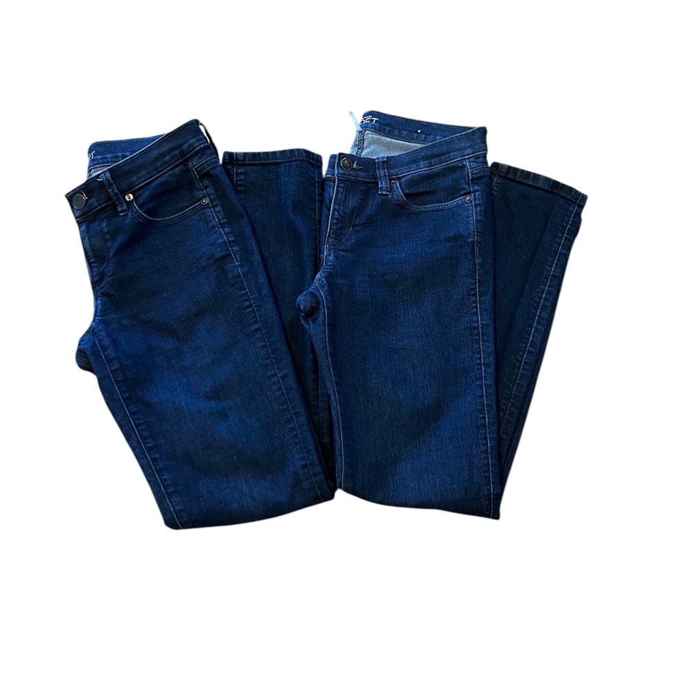 Ann Taylor Loft Modern Skinny Dark Wash Jeans Size 27/4 Two Pair - Picture 3 of 5